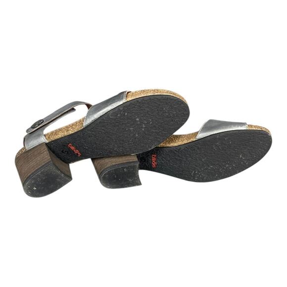 Taos Women’s Carousel 2 Wedge Graphite Grey Leather Sandals Size-11 - Picture 6 of 9